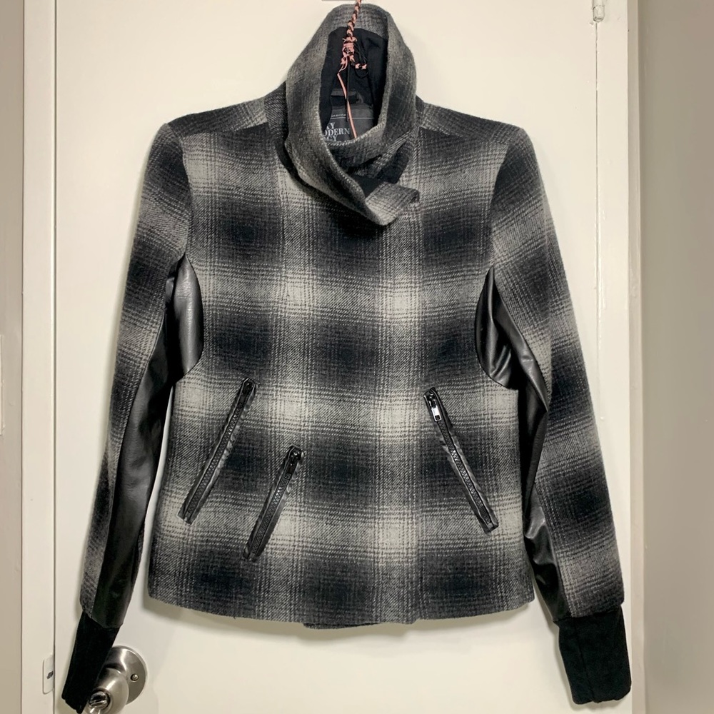 Urban Behaviour Wool-blend Checkered Jacket